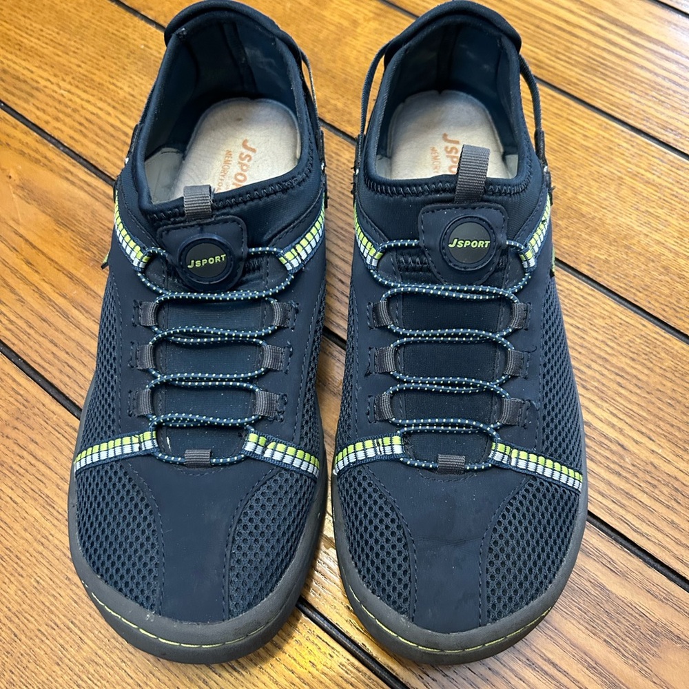 Black and Green JSPORT Sneakers